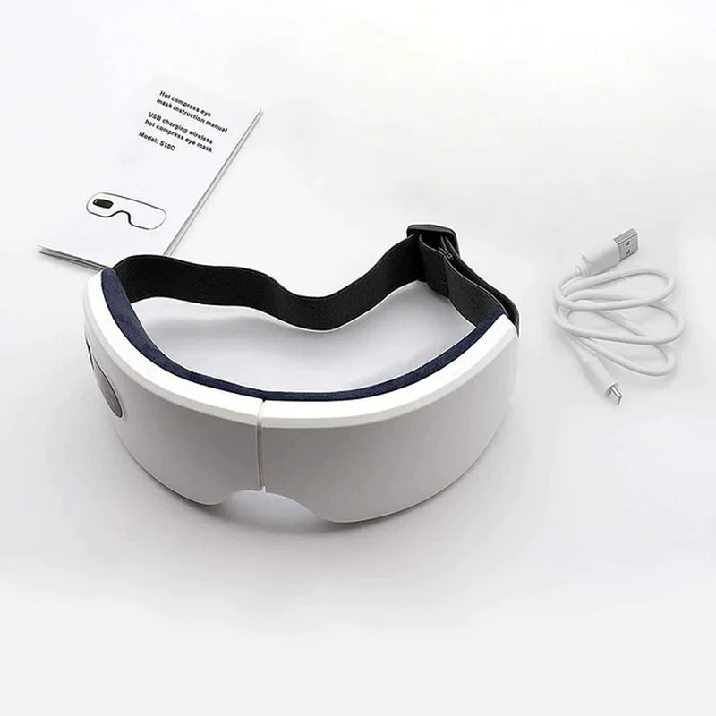 "Instant Relief 4D Smart Eye Massager with Bluetooth & Heat – for Tired Eyes & Dark Circles"